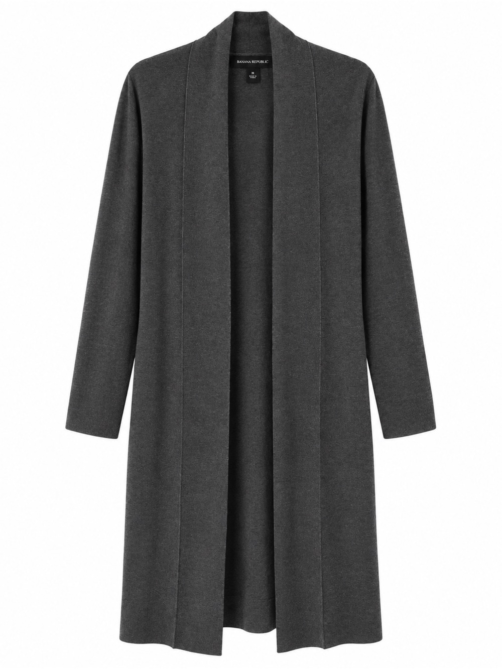Banana Republic LENZING ECOVERO Long Cardigan - Charcoal Grey, Size M